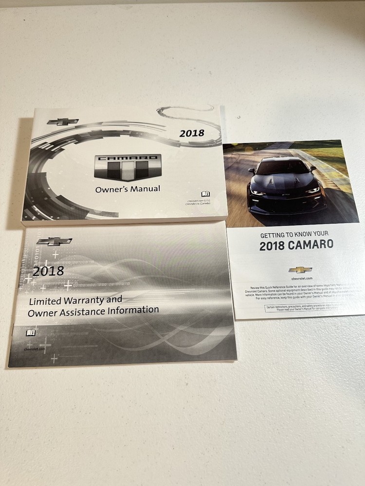 2018 Chevrolet Camaro Owner's Manual Set