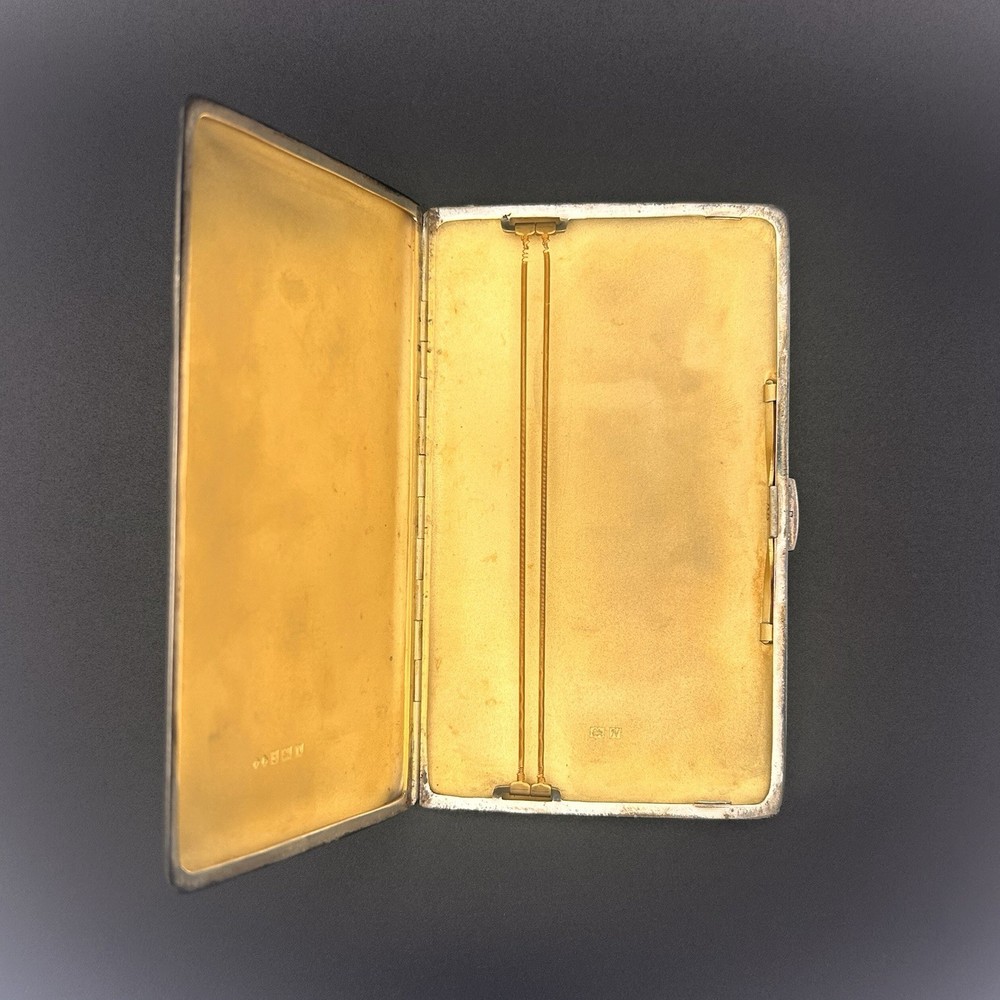 191g Solid Sterling Silver Cigarette Case | Birmingham 1962 | Frederick Field