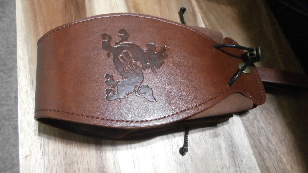 Medieval Brown Leather Belt Pouch