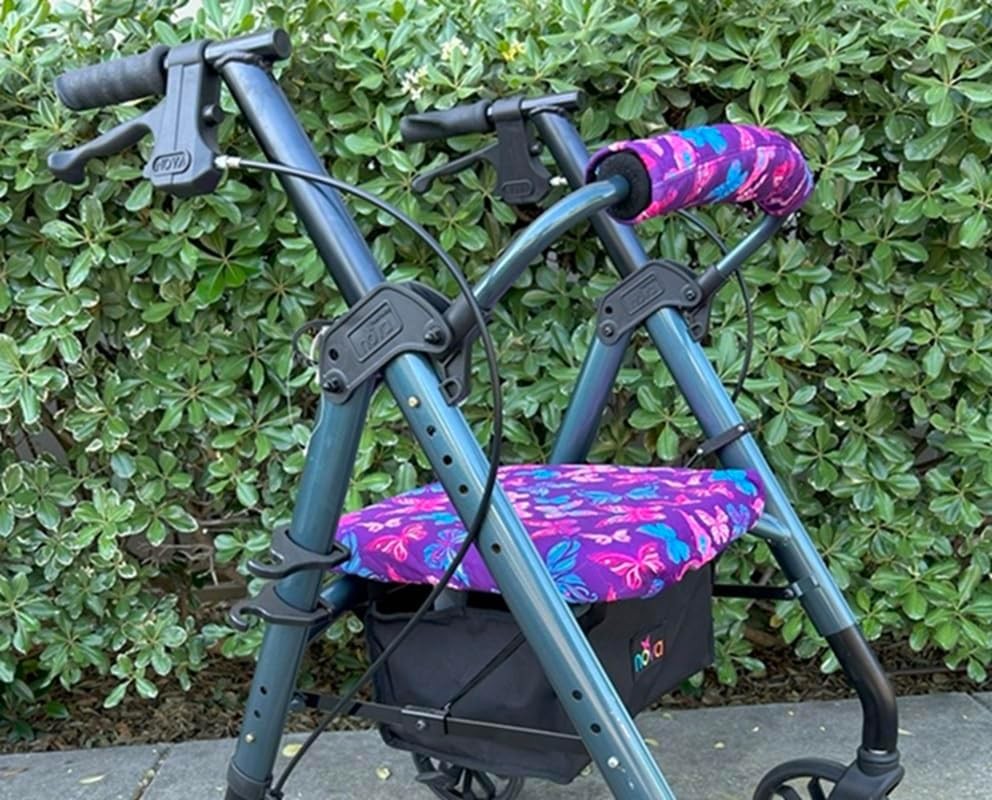 NOVA Rollator Walker Seat & Backrest Cover Set – Removable Washable Fabric Cushi