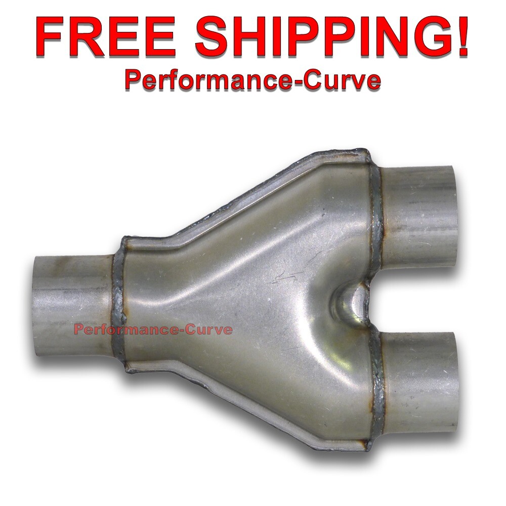Single 2.25" / Dual 2.25" Y Pipe Universal Custom Exhaust Aluminized Y2141