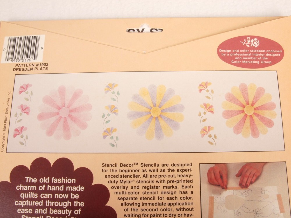 Vintage Plaid Enterprises Stencil Decor Books & Stencils Patterns Lot