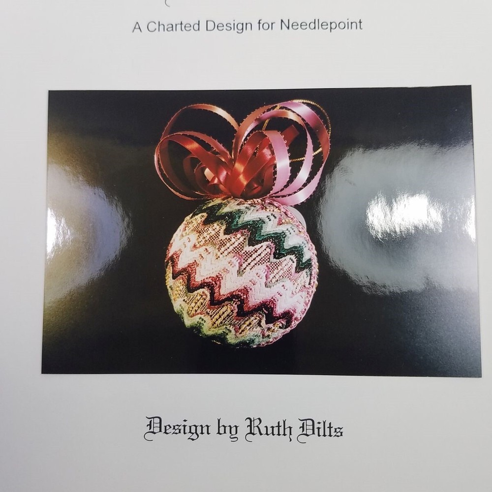 Christmas Ball Windsor Charted Needlepoint Design Ruth Dilts Bargello