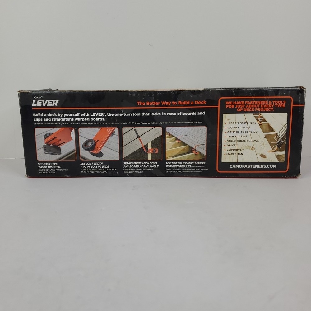 Camo Multi-Directional Hand Tool for Efficient Deck Board Locking & Adjustment
