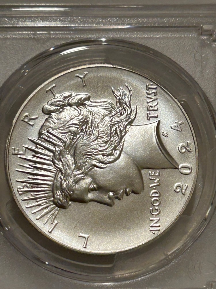 2024 Peace Silver Dollar PCGS MS69 First Strike/Flag Label