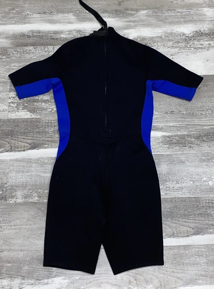 LL Bean Vortex womens Wet Suit 10 Black Blue Surf
