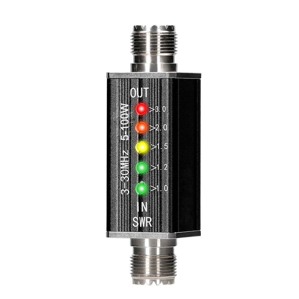 LED SWR Meter 3-30MHz Frequency Shortwave Standing Waves Indicator