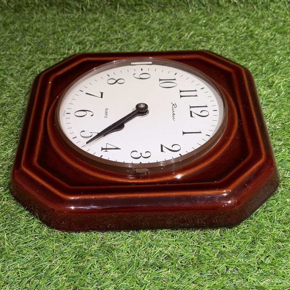 Vintage Richter German Retro Ceramic Wall Clock / Working