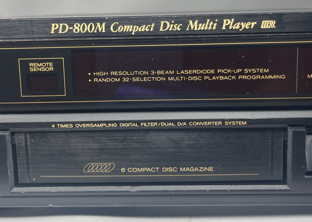 TESTED TEAC PD-800M CD Multi Player 6 Disc 3 Beam Laserdiode + Magazine BUNDLE