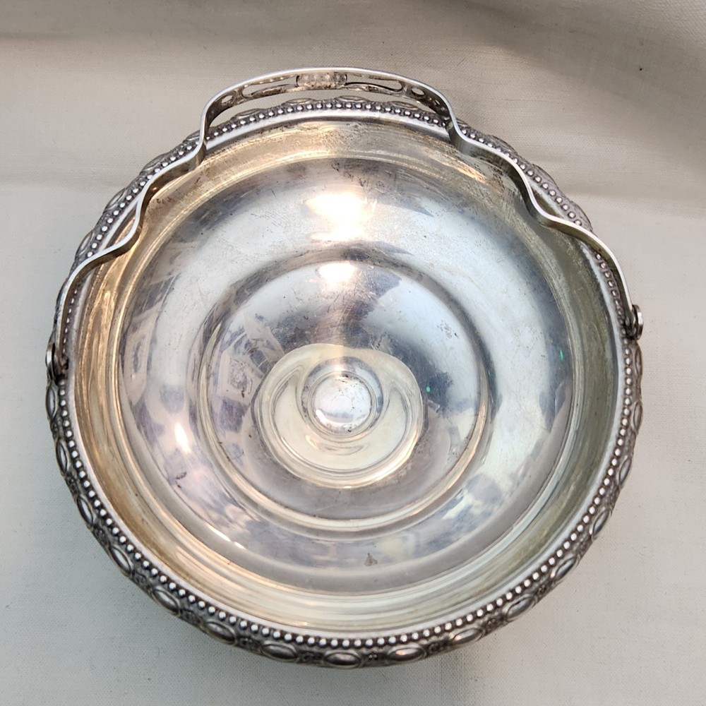 Antique La Pierre Sterling Silver Small Candy Dish Basket