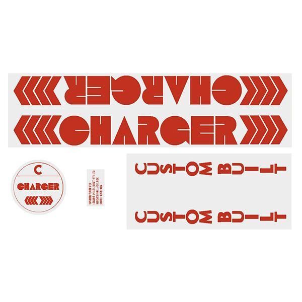 Charger - Custom built -Red decal set - Old school bmx