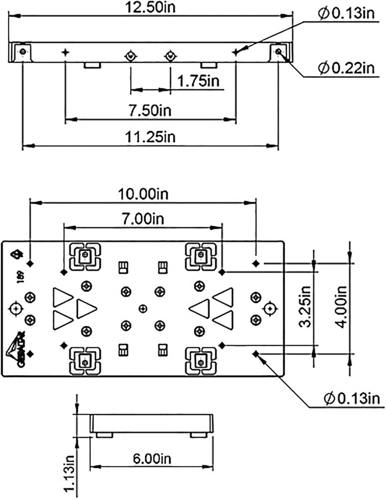 PLMB06AM Plastic Bracket Mailbox Mounting Board, Black