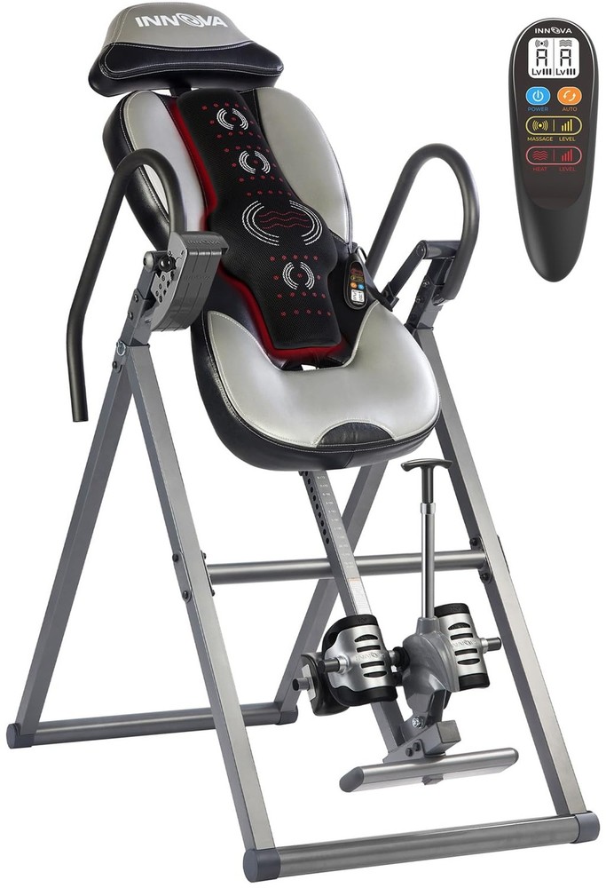 Innova Advanced Heat and Massage Inversion Table Light Gray