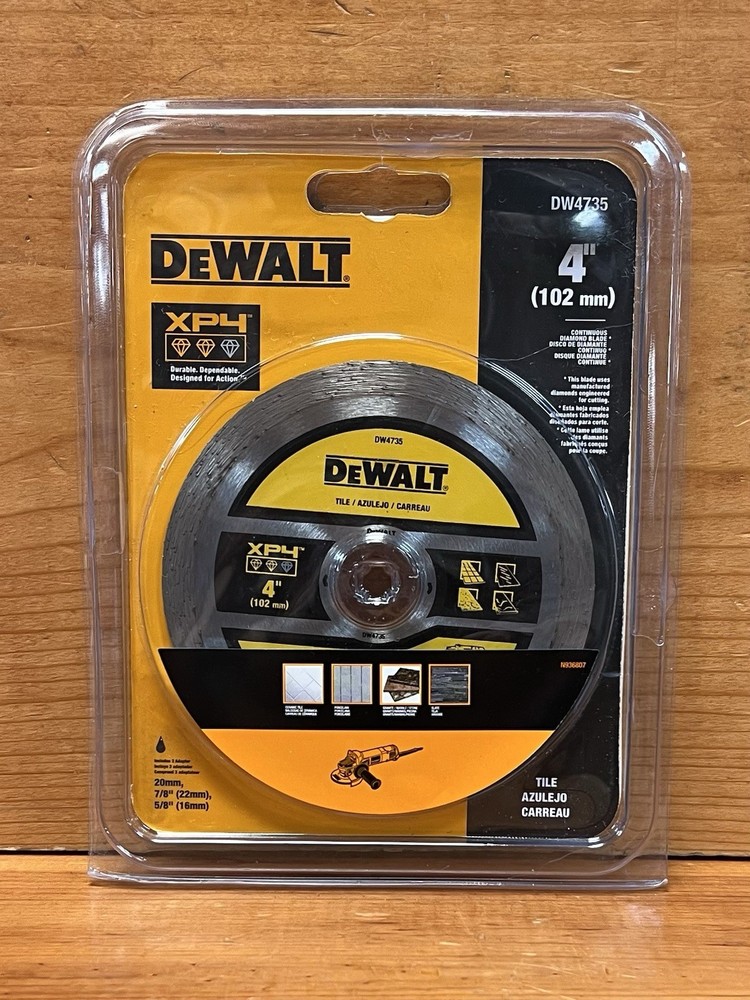 DEWALT XP4 DW4735 4" Continuous Rim Premium Tile Blade