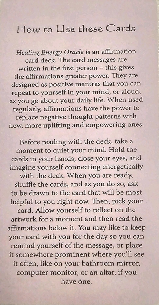 Energy Oracle Deck