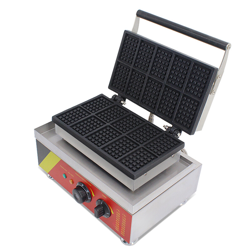 Commercial Waffle Maker | Rectangle Waffle Baker Machine | Nonstick Waffle Baker