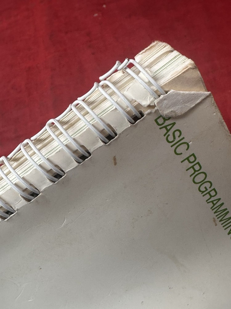 Applesoft II Basic Programming Reference Manual VTG 1978 w/ Foldout Spiral Book