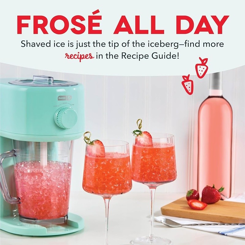 Shaved Ice Maker Snow Cone Machine W/ Serving Pitcher Adjustable Blades New