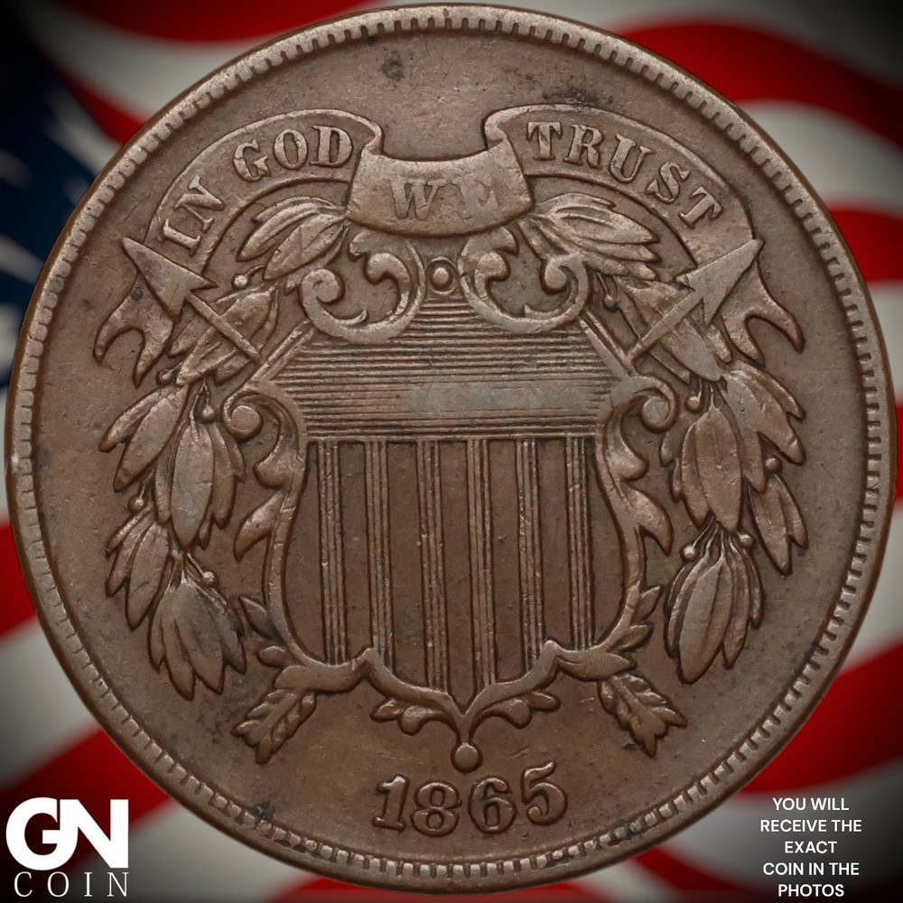 1865 2 Cent Piece B0595