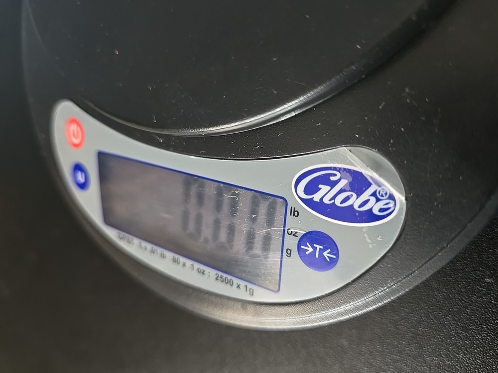 Globe GPS5 5lb Digital Portion Control Scale With Plastic Platter Bowl