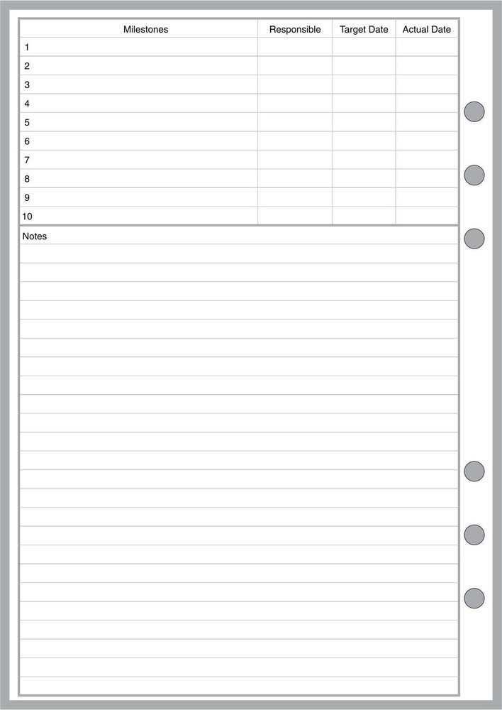 A5 Size Project Planner, Sized and Punched for Rose Madder