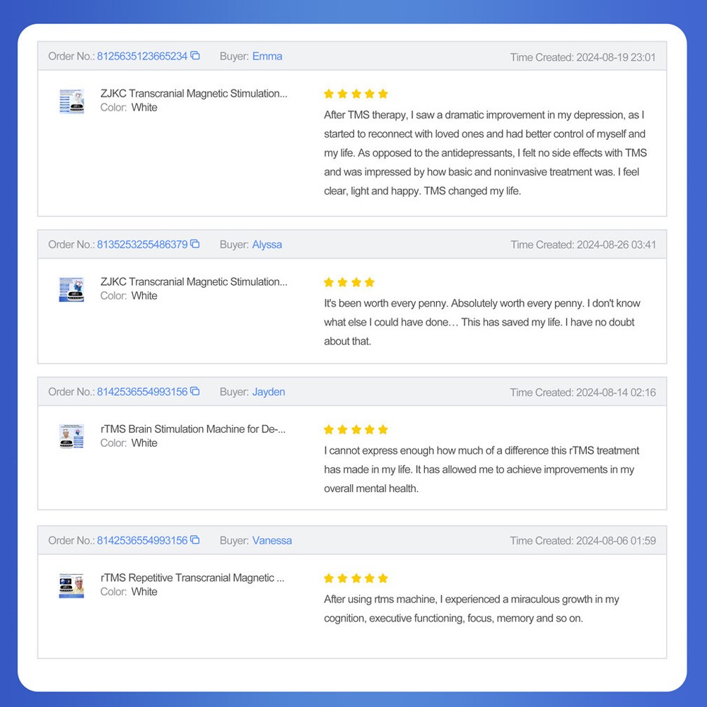 Transcranial Brain Stimulation Rtms Therapy Machine For Stroke Autism Anxiety