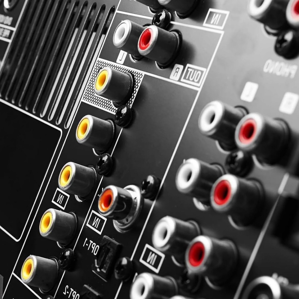 Good Quality 2PCS RCA Female Socket Panel Mount Connector for Home Audio Systems