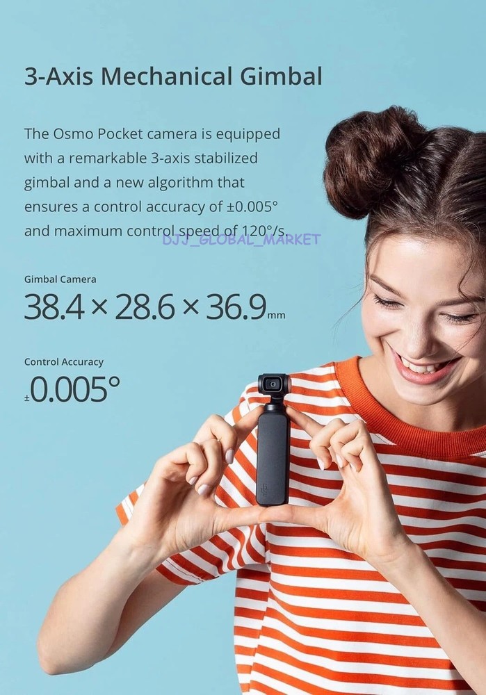 DJI Osmo Pocket 1 Handheld 3-Axis Stabilizer 4K Camera - OT110