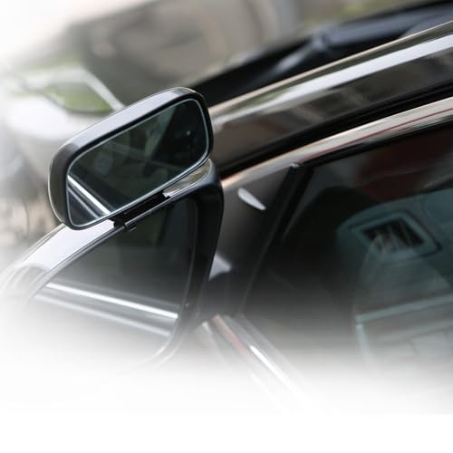 Add On Blind Spot Mirror, Convex Rear View Wide Angle Rectangle Framed HD