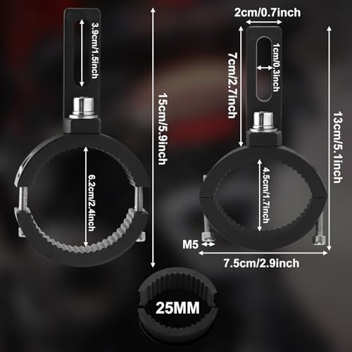 Motorcycle Turn Signal Bracket, Universal Motorcycle Fork Indicator 36-54mm