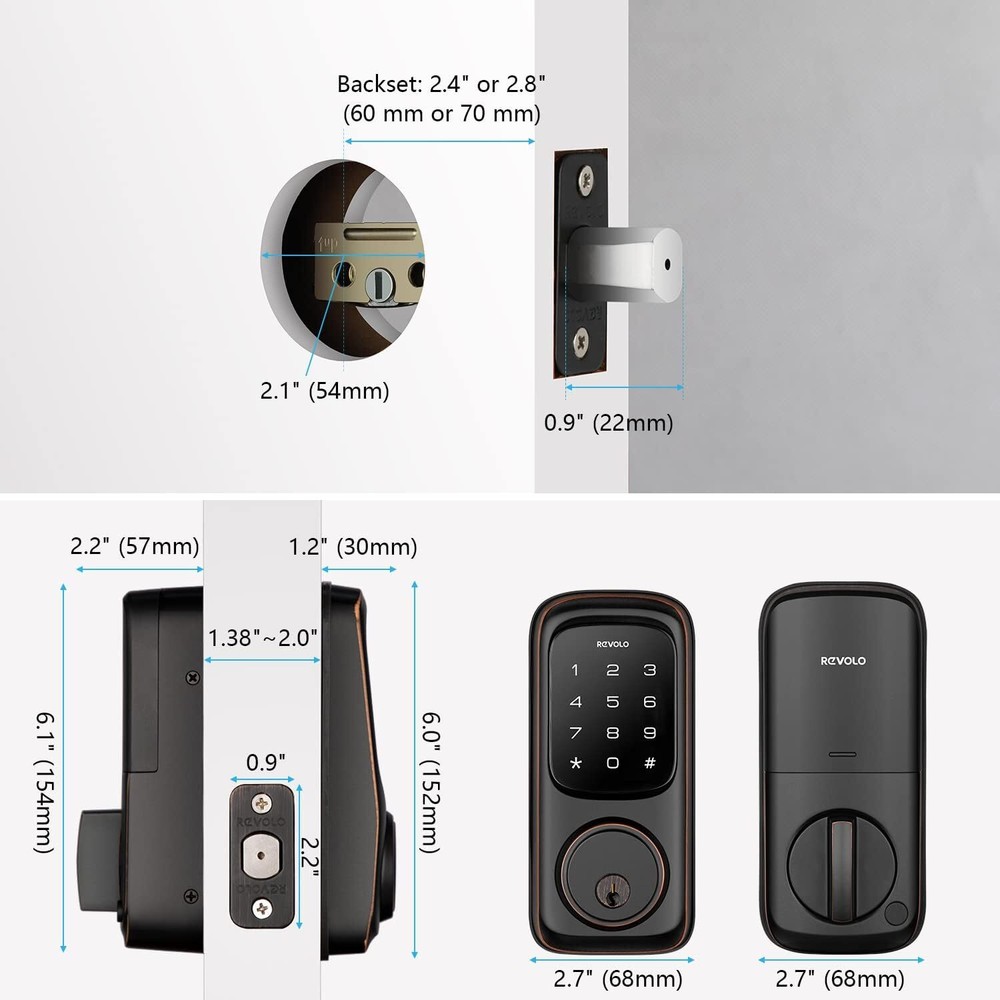 Smart Lock Keyless Entry Electronic Keypad Deadbolt