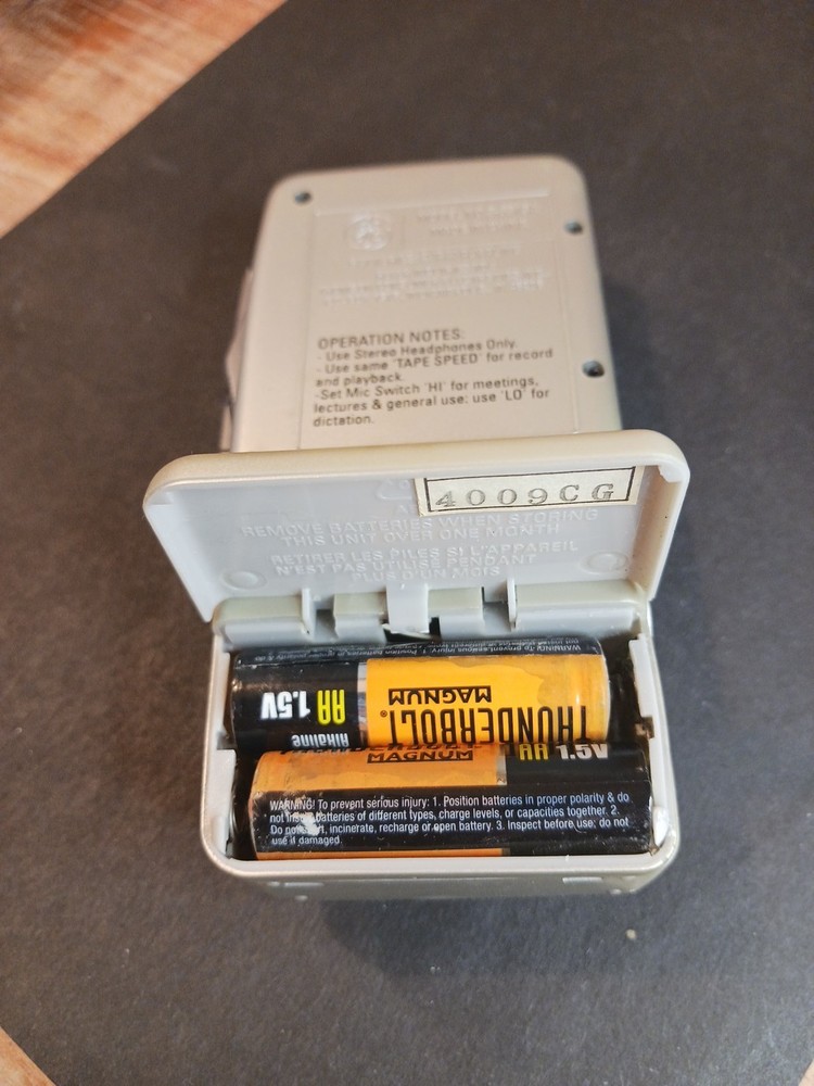 GE 35373 Handheld Cassette Voice Recorder Tested