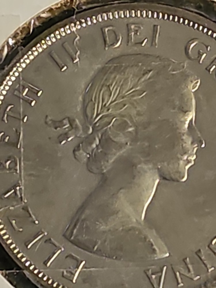 1955 Canadian Silver Dollar Coin