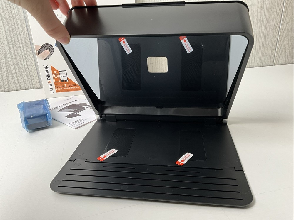 LENSGO TC7 II 7.9" Portable Teleprompter Reader Tablet/Phone/Camera OPENED BOX