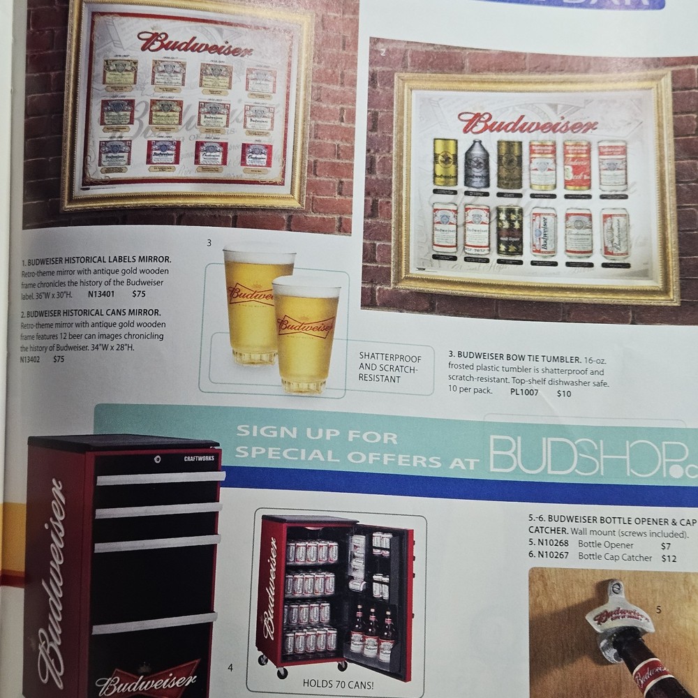 Budweiser Genuine Collection Gift Catalog Summer 2006