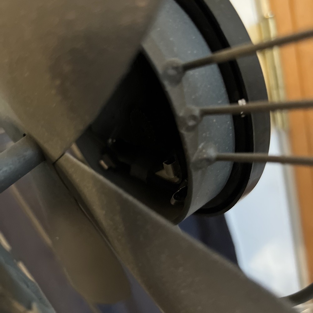 Clock In A Display Fan