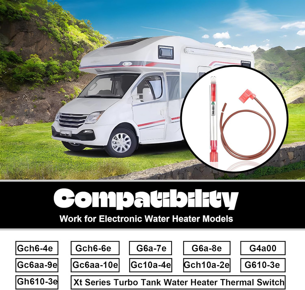 5 Pcak Water Heater Thermal Fuse Breaker Kit, RV Water Heater Thermal Fuse Repla