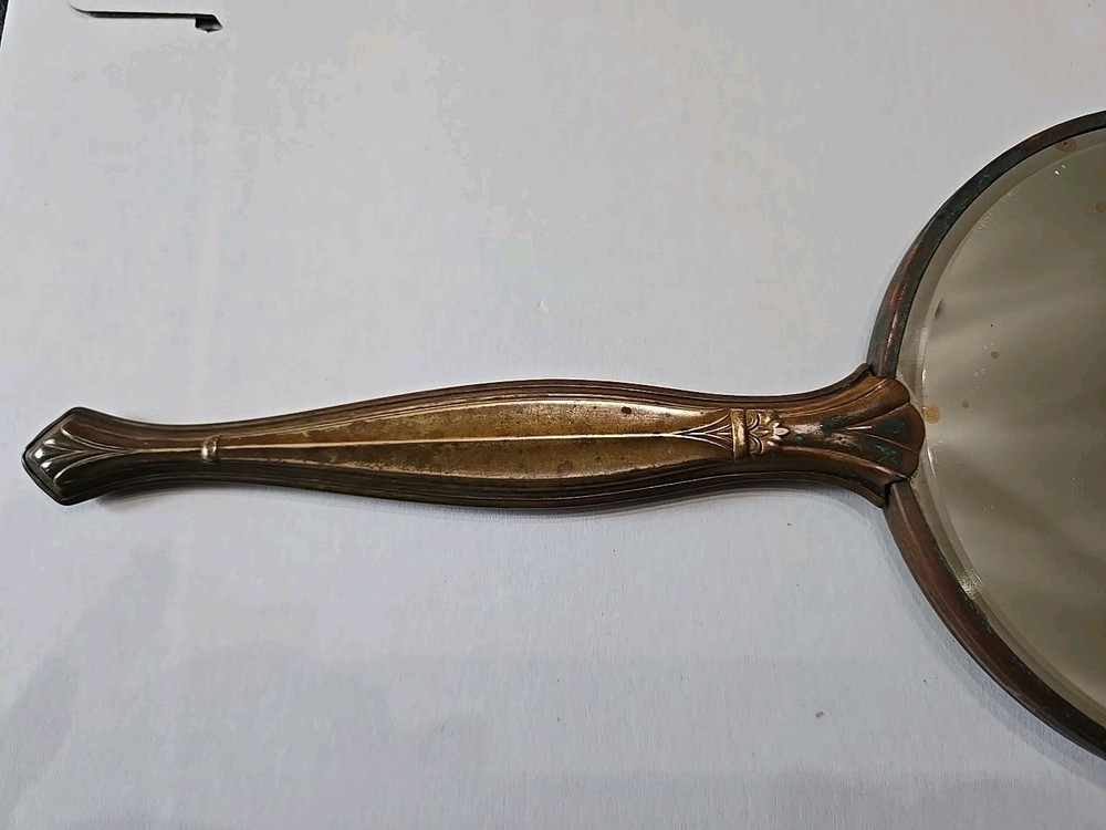 vintage hand-held vanity mirror
