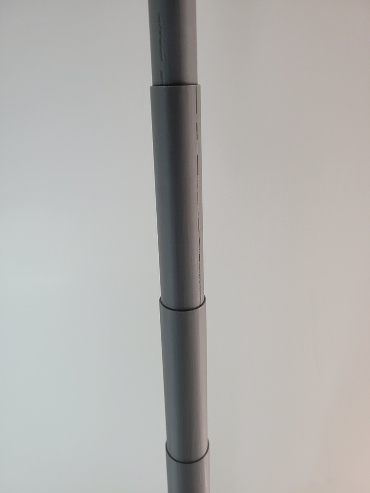 Collapsible Light Saber Sword 3d Printed Gray