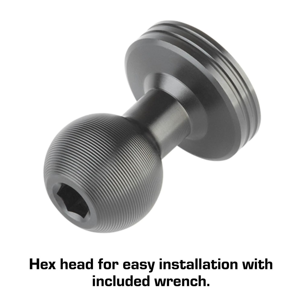 Bulletpoint Aluminum 1/4"-20 Threaded Camera Adapter with Integrated Black