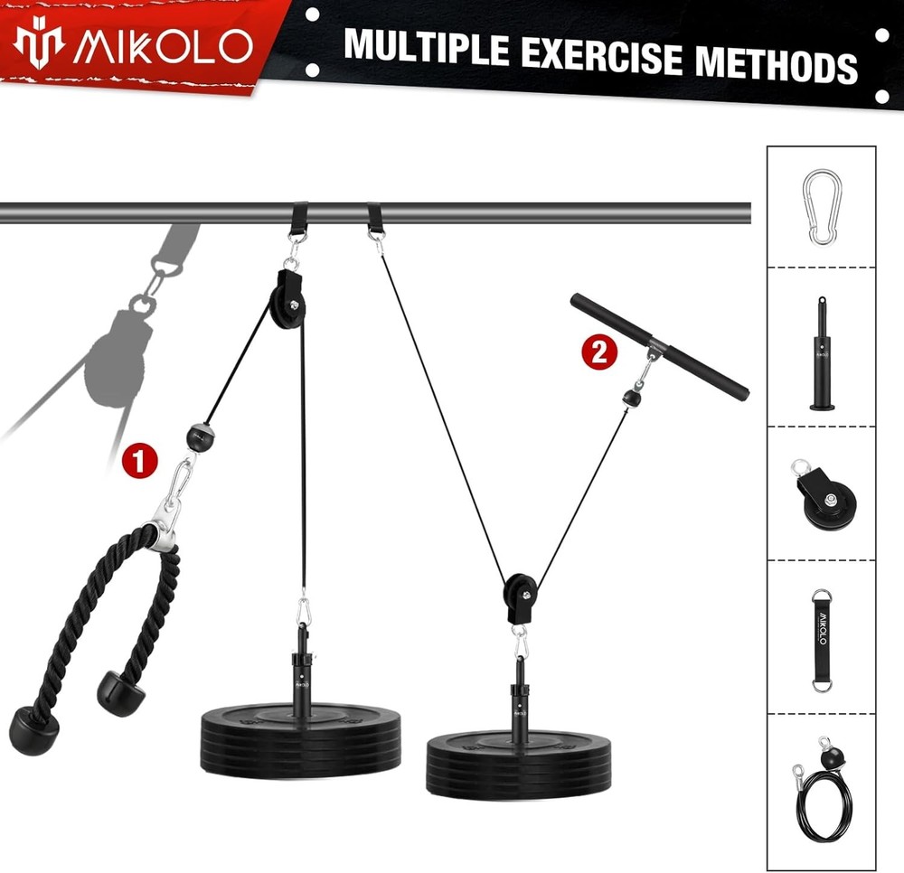 Detachable Handle Cable Machine - 2 Exercise Modes