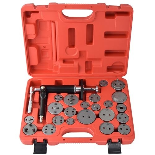 Pneumatic Brake Caliper Tool Kit - Air Disc Piston Compression & Rewind Spreader