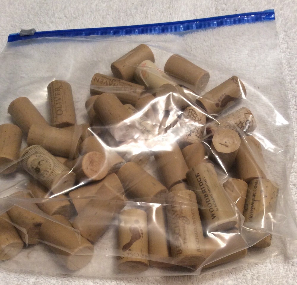 120 Natural Used Wine Corks Great for craft projects!