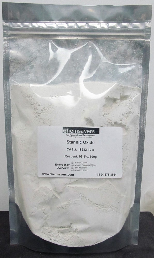 Stannic Oxide, Reagent, 99.9%, 500g