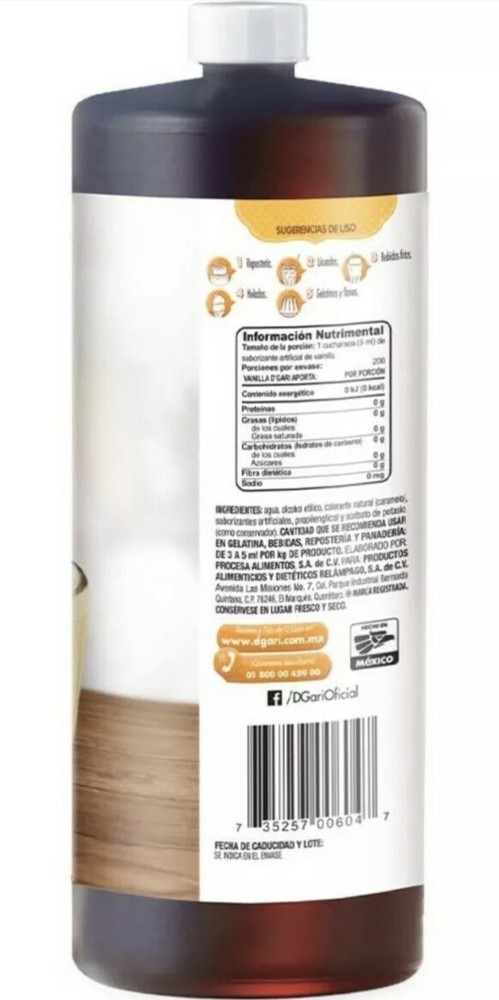 D'Gari saborizante artificial de vainilla 1L
