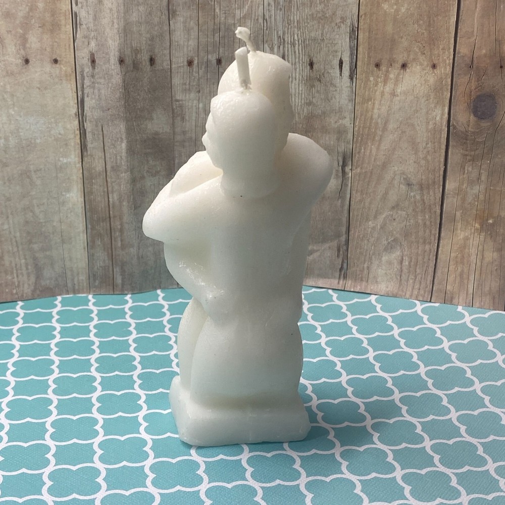 Erotic Couple Candle White