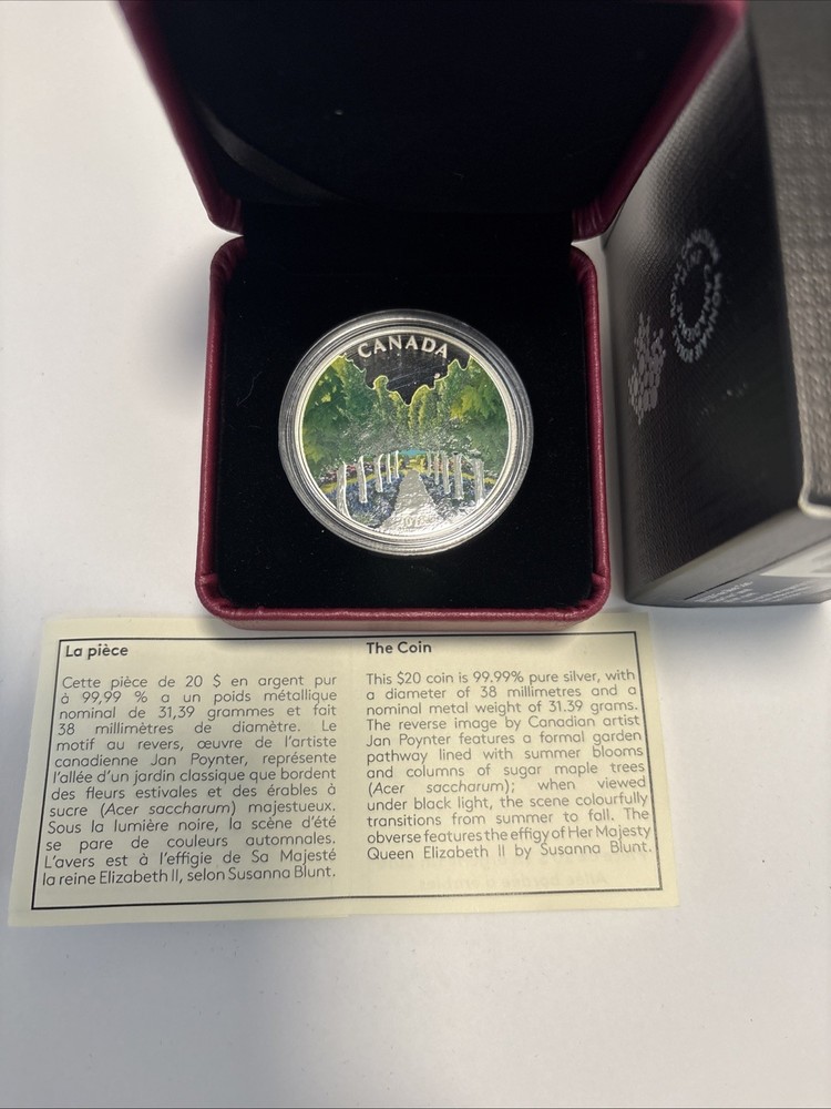2018 $20 FINE SILVER COIN – MAPLE TREE TUNNEL