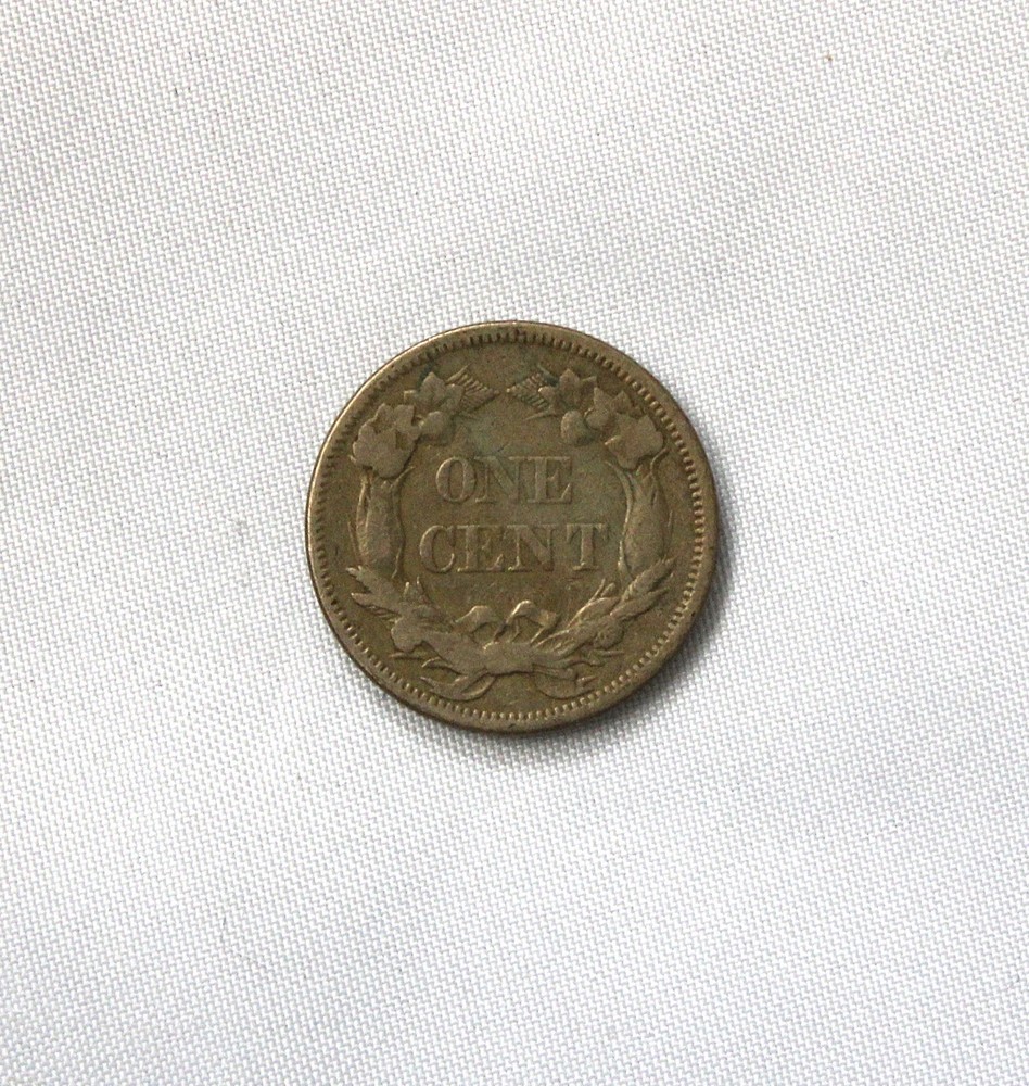 1858 Large Letter Flying Eagle Cent Fine Condition !!