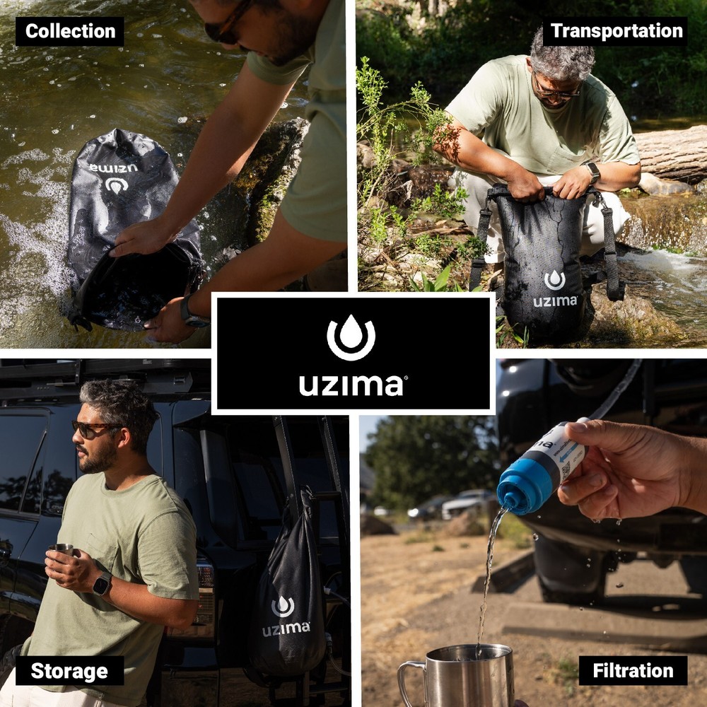 Uzima UZ-BP Backpack System - Gravity Water Filter Bag for Collection & Storage
