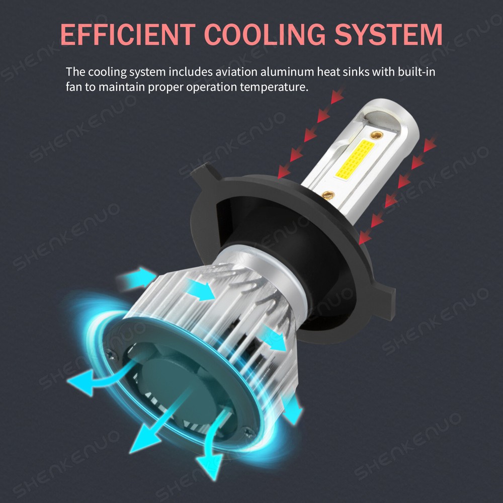 7 Inch led GLASS Headlight Round, ORIGINAL CLASSIC LOOK Conversion Chrome pair